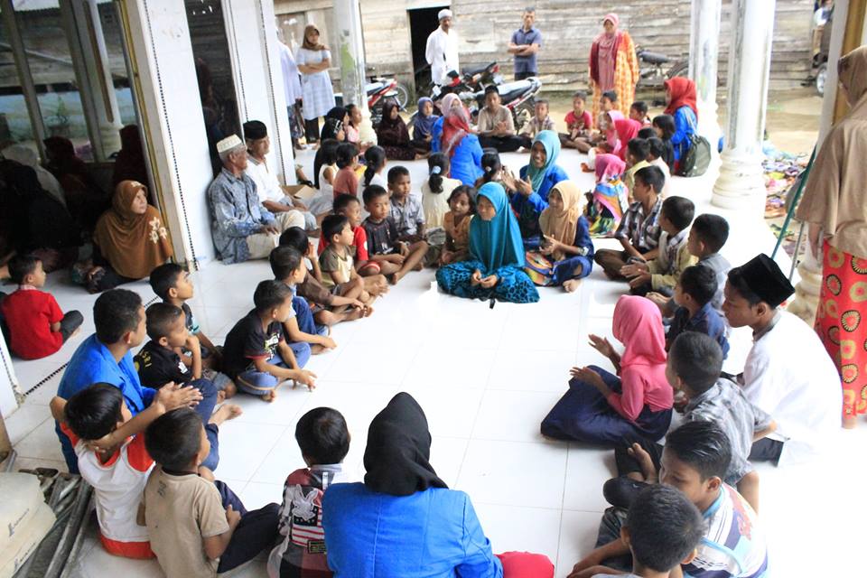 Tingkatkan Pendidikan Aceh, Mahasiswa UIN Bakti Sosial di Pelosok