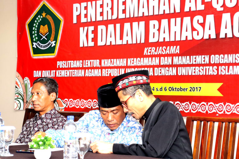 Kemenag dan UIN Terjemahkan Qur’an ke Bahasa Aceh
