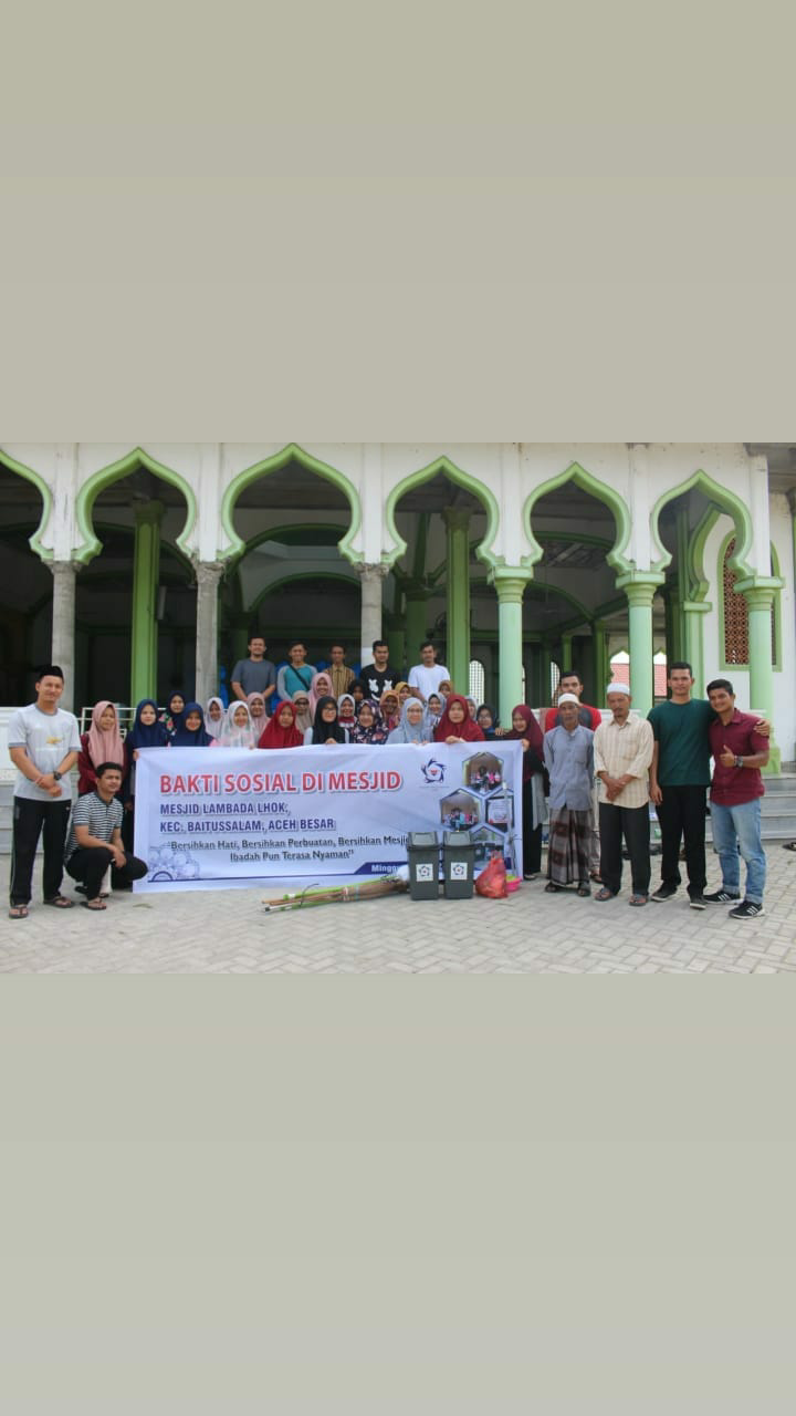 Genbi Aceh Lakukan Bersih-Bersih Masjid