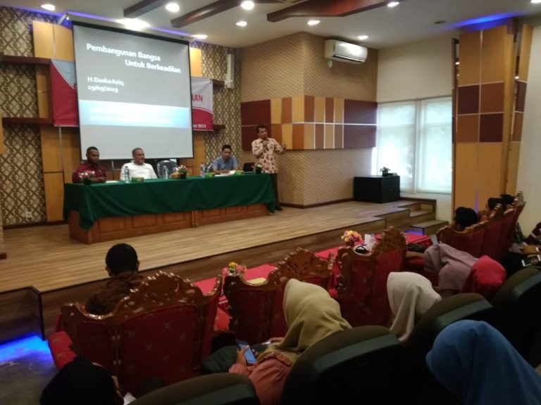 HMP SKI UIN AR-Raniry Gelar Diskusi Rekonsiliasi Nasional  dan Pembangunan Berkeadilan