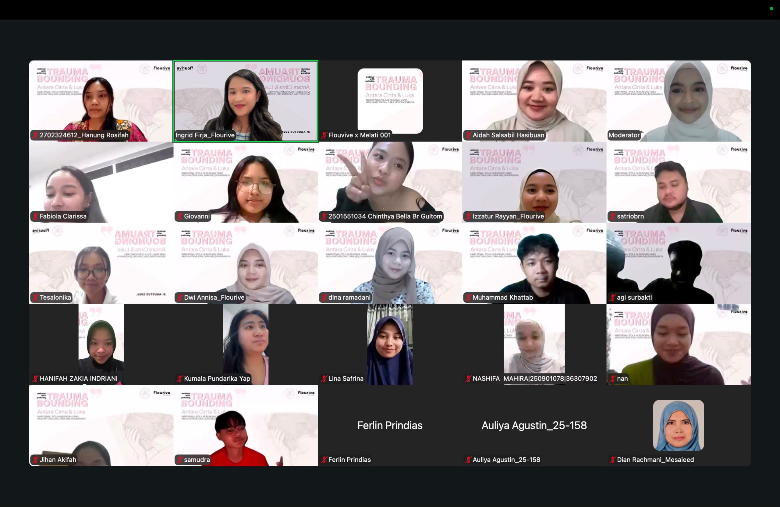 Kolaborasi Perdana MELATI dan Flourive Hadirkan Webinar Nasional, Bahas Trauma Bonding