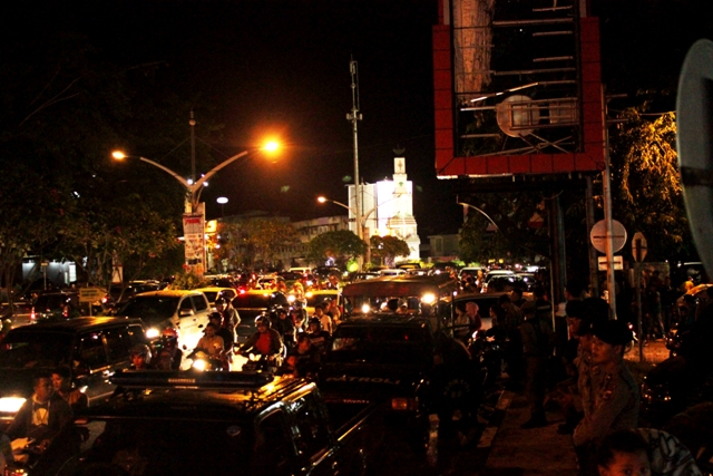 Foto | Suasana Malam Tahun Baru di Pusat Kota Banda Aceh