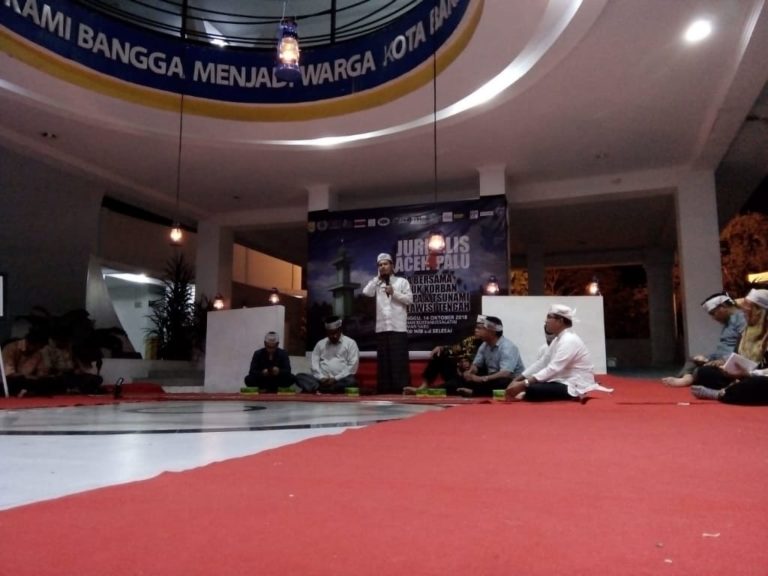 Doa Bersama dan Lelang Foto Jurnalis Aceh untuk Sulteng