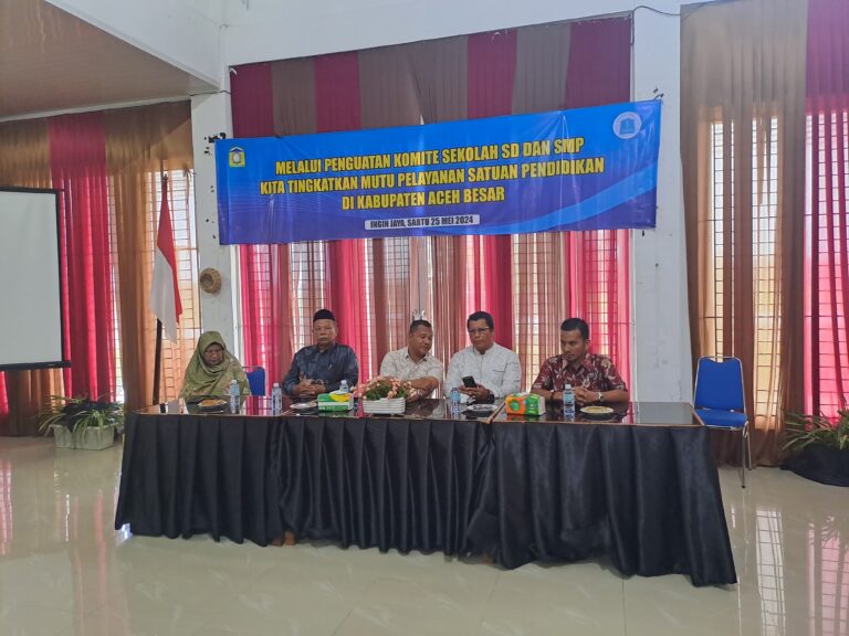 MPD Aceh Besar Laksanakan Penguatan Komite Sekolah, Bahrul Jamil Buka Acara