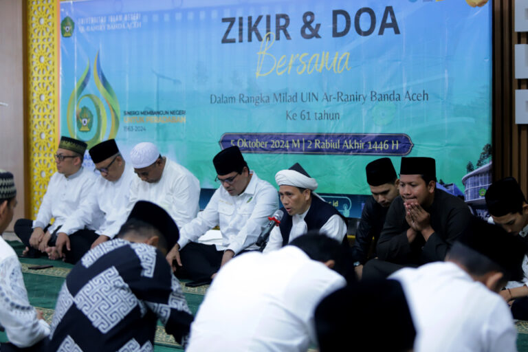 Peringati Milad ke-61, UIN Ar-Raniry Gelar Zikir dan Doa Bersama