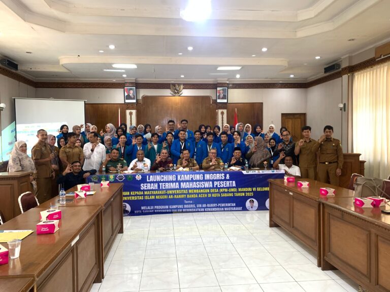 UIN Ar-Raniry Luncurkan Kampung Inggris di Sabang, Gandeng Dua PTKIN