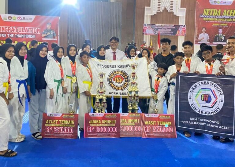 Atlet Taekwondo UIN AR-RANIRY Borong medali SETDA Aceh