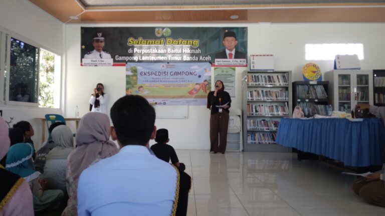Komunitas Millenials Membaca Gelar Ekspedisi Gampong di Lamteumen Timur