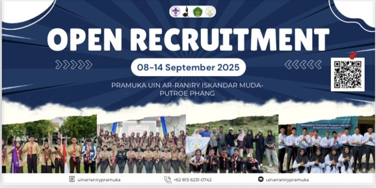 UKK Pramuka UIN Ar-Raniry Buka Pendaftaran Anggota Baru, Catat Jadwal dan Syaratnya!