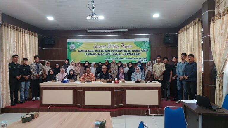 FDK UIN Ar-Raniry dan Dinsos Aceh Laksanakan Sosialisasi Pengumpulan Uang-Barang pada Aksi Sosial Masyarakat