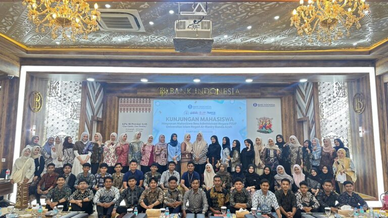 Mahasiswa Ilmu Administrasi Negara UIN Ar-Raniry Belajar Literasi Keuangan di Bank Indonesia