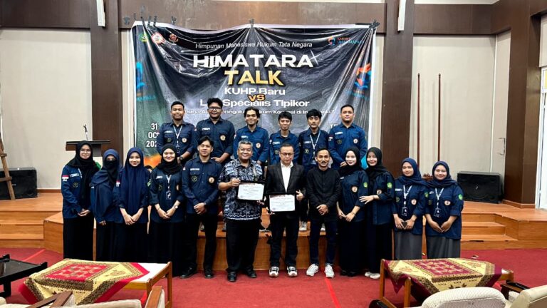 HIMATARA Gelar Diskusi Hukum Nasional 2025 Membedah Relasi KUHP Baru dan UU Tipikor dalam Arah Penegakan Hukum di Indonesia.