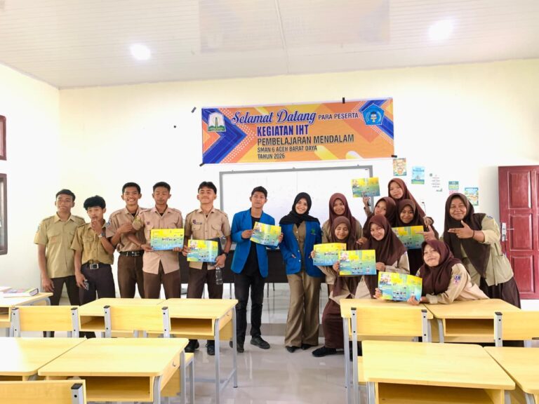 Mahasiswa UIN Ar-Raniry Sosialisasikan Prodi Kesos di SMAN 6 Aceh Barat Daya