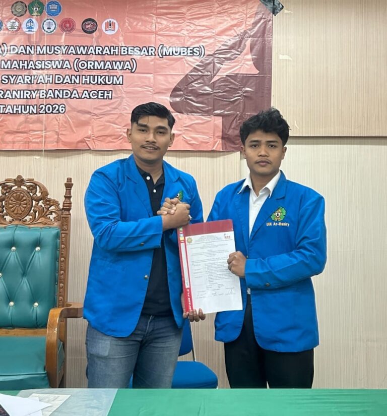 Didukung Enam HMP, M. Ikram Al Ghifari Resmi Nahkodai DEMA FSH UIN Ar-Raniry