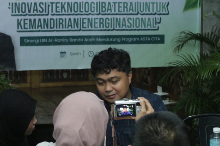 UIN Ar-Raniry Berperan Aktif dalam Pengembangan Material Baterai Ramah Lingkungan