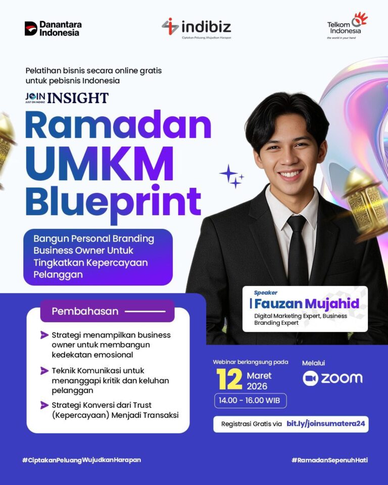 Indibiz Gelar Webinar Ramadan, Edukasi Pelaku UMKM di Era Digital