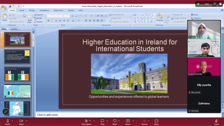 UIN Ar-Raniry Kupas Peluang Studi ke Irlandia Melalui Webinar ‘Emerald Dreams’