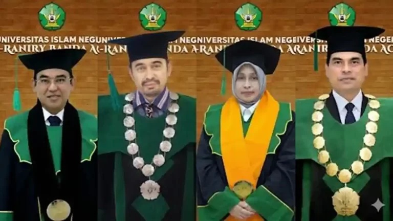Ini Dia Profil Singkat 4 Guru Besar Bakal Calon Rektor Uin Ar-Raniry 2026-2030